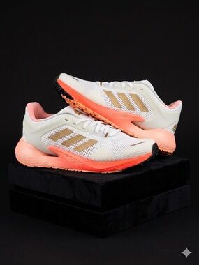 Adidas Response Super Women’s Running Shoes White Coral Gold EG5077 Size 7.5
